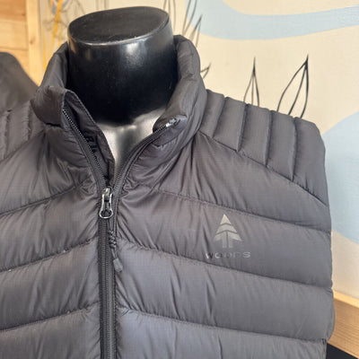 Woods - Men’s Bennington II Down Puffy Vest Jacket - MSRP $130: Black -men-LG