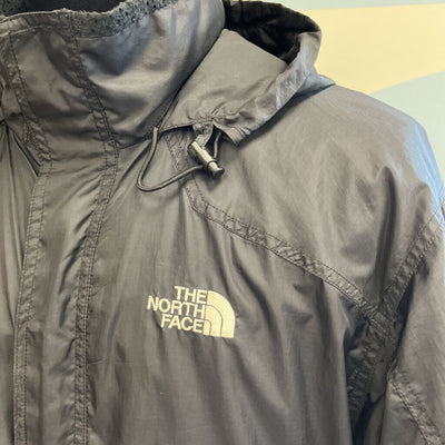 The North Face - Men's Hooded Zip Windbreaker Jacket - MSRP comp $135: Black -men-LG