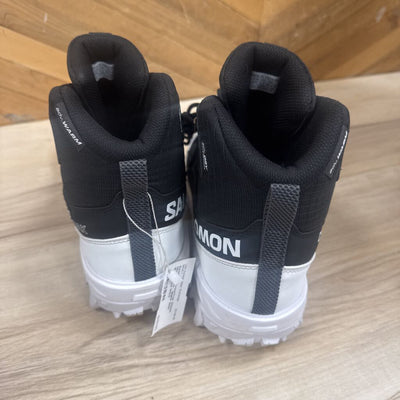 Salomon - CrossTrak Winter Hiking Boots - MSRP $220: Black/White-men-M10.5