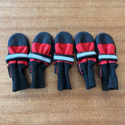 Muttluks - Dog Booties - MSRP $60: Red/Black--