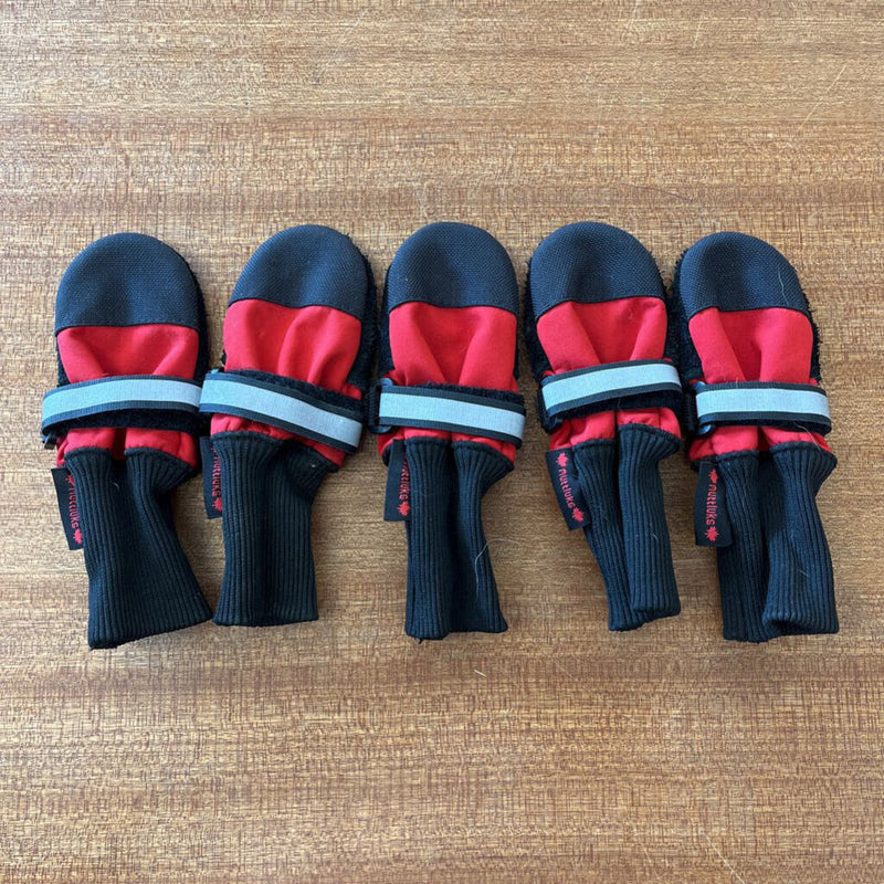 Muttluks - Dog Booties - MSRP $60: Red/Black--
