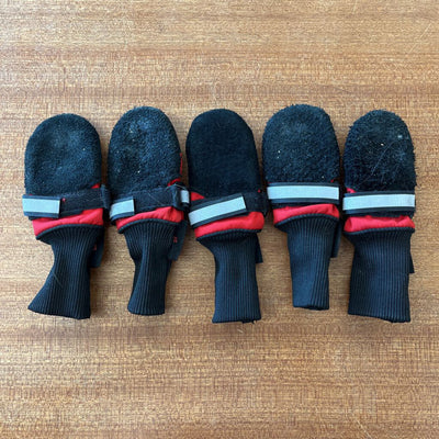 Muttluks - Dog Booties - MSRP $60: Red/Black--