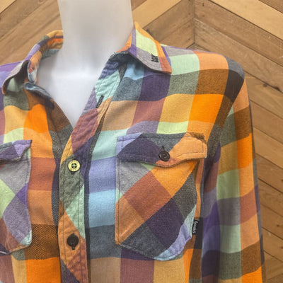 Fyasko - Women's Button Down - MSRP $: Orange/Purple/Green-women-SM