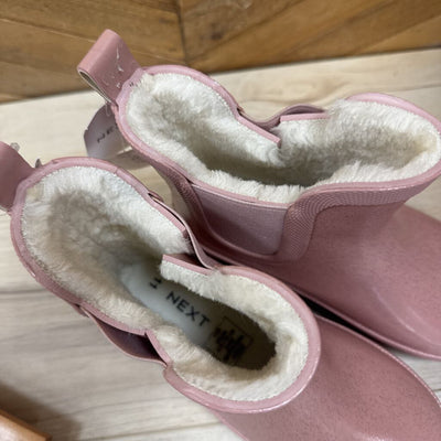 Next- Fleece lined kids rubber boot- MSRP $56 : Pink -children-12t