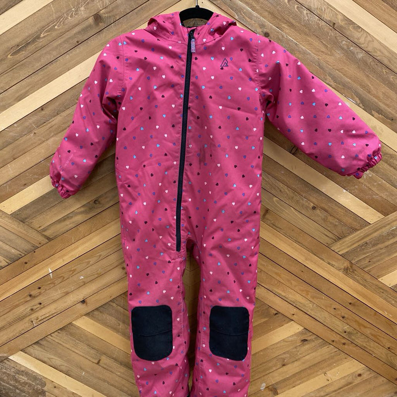 Ripzone- Kids One Piece Snowsuit- MSRP $120: Pink -children-5T