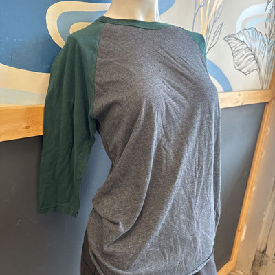 American Apparel - Women's Shirt : Grey/Green-women-SM