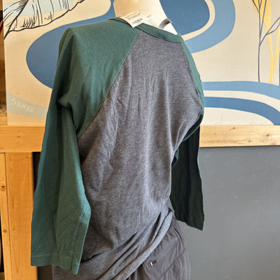 American Apparel - Women's Shirt : Grey/Green-women-SM