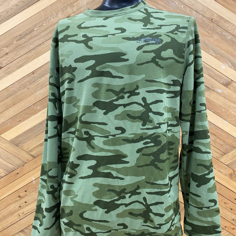 Burton XL Camo Sweatshirt: Green-men-XL