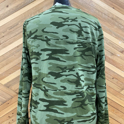 Burton XL Camo Sweatshirt: Green-men-XL
