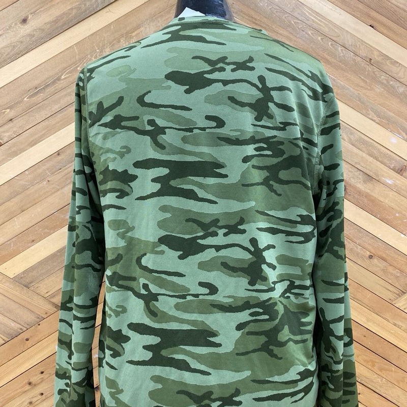 Burton XL Camo Sweatshirt: Green-men-XL