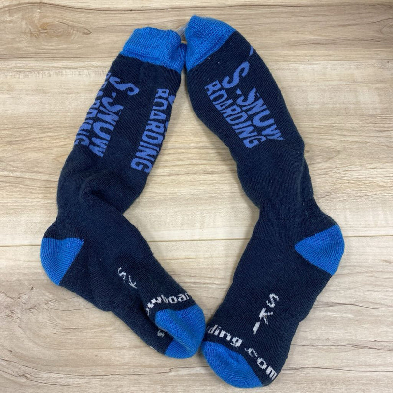 S-SNOW Board Socks: blue-unisex-