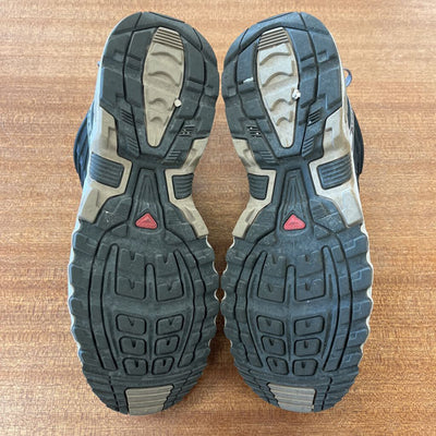 Salomon - Men's Rubber-Trimmed Mesh Trail Running Shoes - MSRP comp $230: Grey/White/Red-men-M11/W12