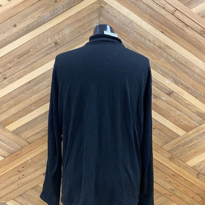 Patagonia - Men's Zip Neck Heavy Base Top- MSRP $ 149: black-men-XL