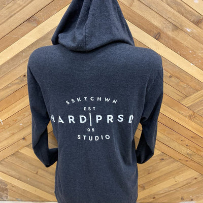 HARD|PRSD - Women's Zip-Up Hoodie: black-women-SM