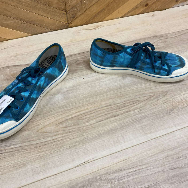 KEEN - Womens casual lace sneaker - MSRP $150: Blue-women-9.5