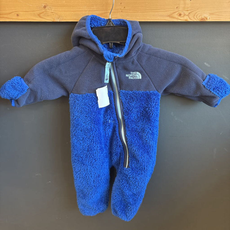 The North Face - Kids One Piece Fleece - MSRP $115: Dark Blue-children-0-3M
