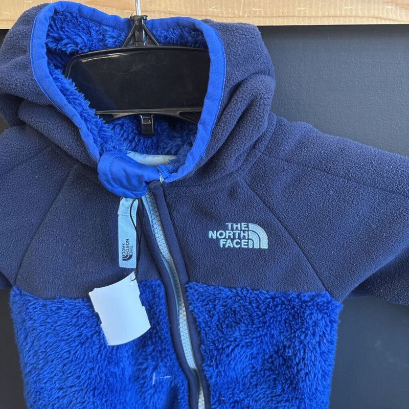 The North Face - Kids One Piece Fleece - MSRP $115: Dark Blue-children-0-3M
