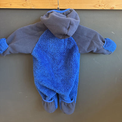 The North Face - Kids One Piece Fleece - MSRP $115: Dark Blue-children-0-3M