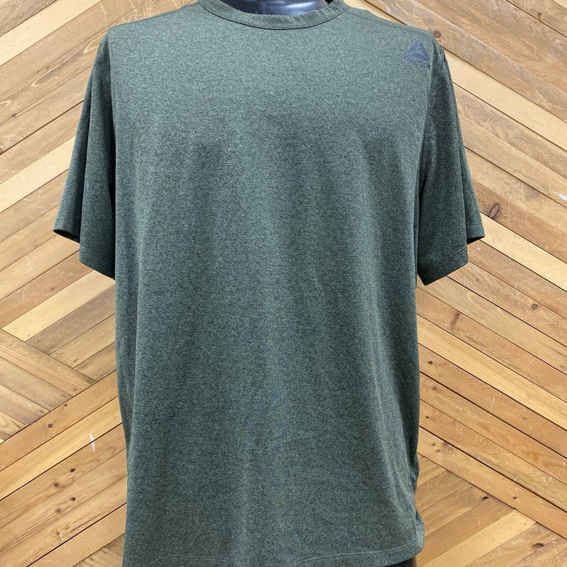 Reebok - Mens Active Shirt: Green/Grey-men-XL