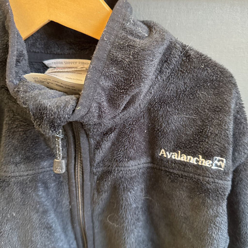 Avalanche- Kids full zip fleece : black -children-8