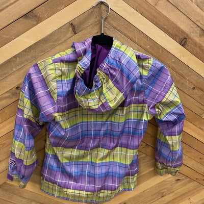 Jupa - Children's Rain Jacket - MSRP $40: Purple/Green/Blue-children-7Y