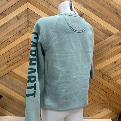 Carhartt - Women's Sweatshirt - MSRP $64: Blue-women-SM