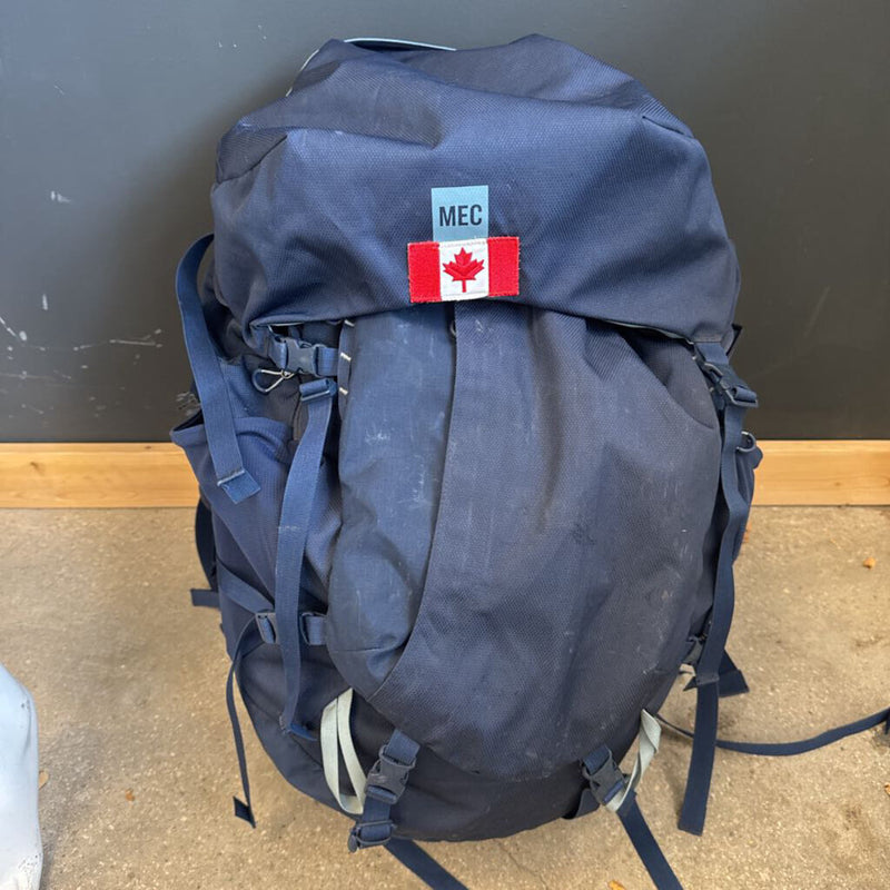 MEC- Flair 70 Multi Day Hiking Pack - MSRP compared $249 : Blue--