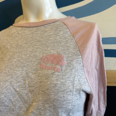 Roots - Women's Longsleeve - MSRP $48: Grey/Pink-women-MD