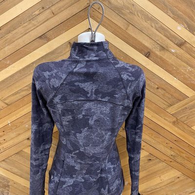 Lululemon - Women's Neck Zip Longsleeve - MSRP $108: Grey-women-6