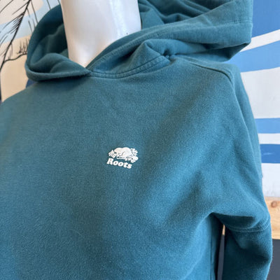 Roots- woman's Hoodie - MSRP $98: Green -women-XXS