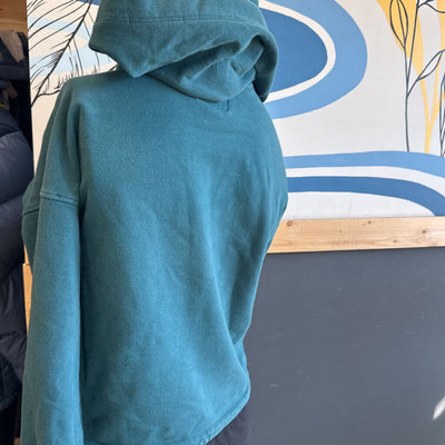 Roots- woman's Hoodie - MSRP $98: Green -women-XXS