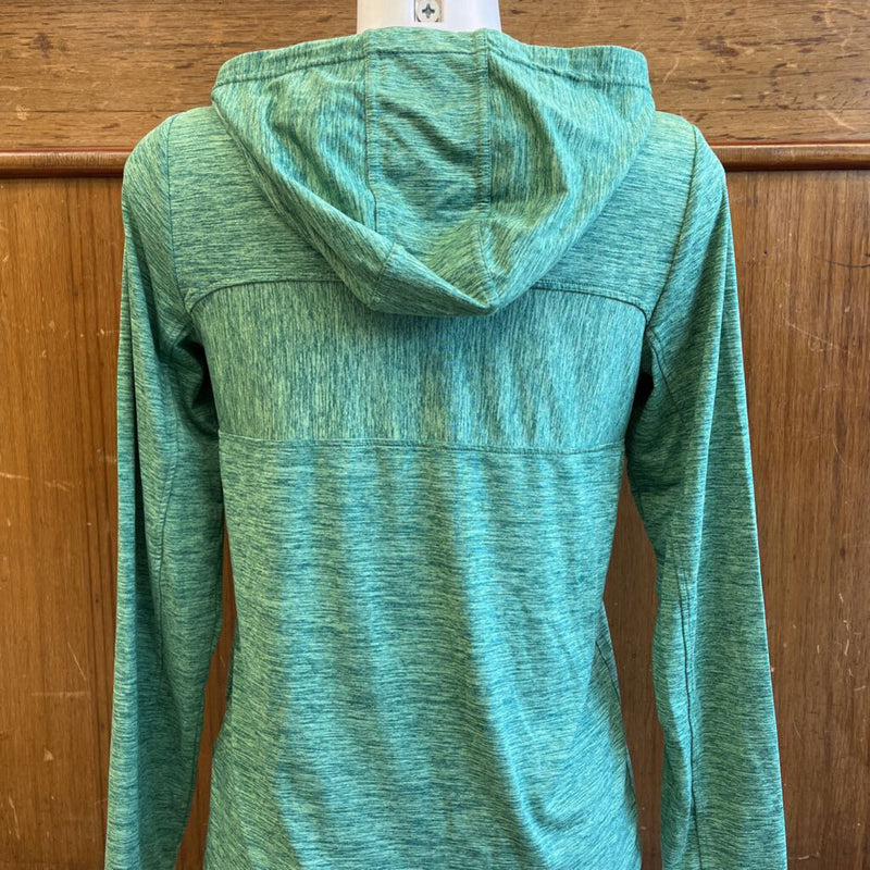 Diadora- Youth L/S Active Hooded Shirt : green -children-XLY