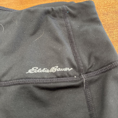 eddie Bauer - Women's Light Fleece Lining Leggings - msrp $98: Black -women-SM