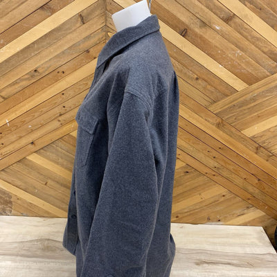 L.L. Bean- Men's Button Down Flannel - MSRP $119 : Grey -men-XL