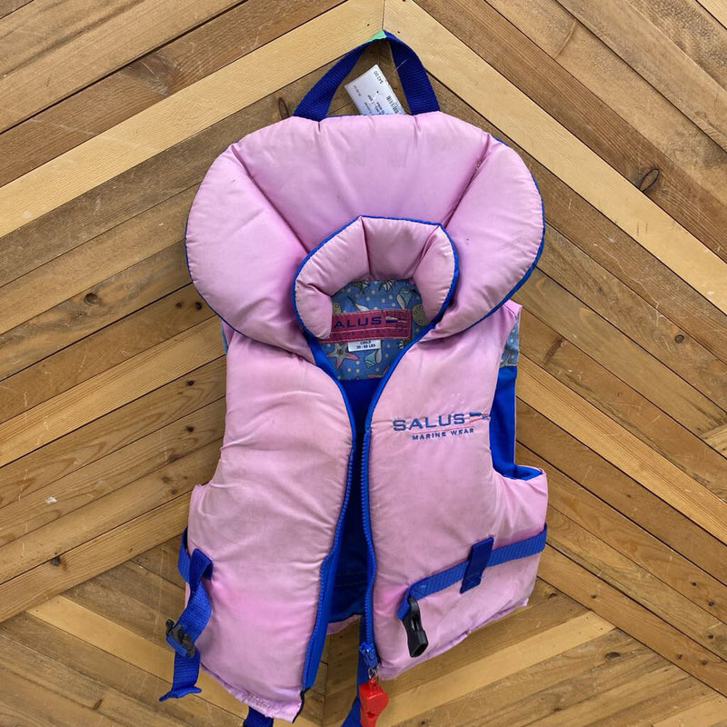Salus - Child PFD - MSRP $109: pink -children-30-60lbs