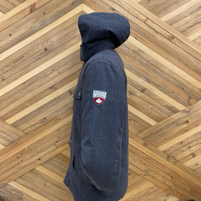 Roots - Winter Insulated Jacket - MSRP $280: Grey/Red/White-men-LG