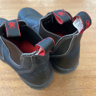 RedBack - Men's Leather Boots - MSRP $250: Black/Red-men-9.5