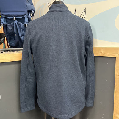 Sunice - Men's Zip Fleece Jacket - MSRP comp $100: Dark Blue/Black-men-XL