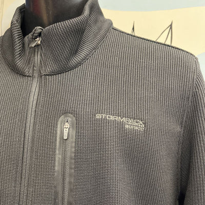 Sunice - Men's Zip Fleece Jacket - MSRP comp $100: Black-men-XL