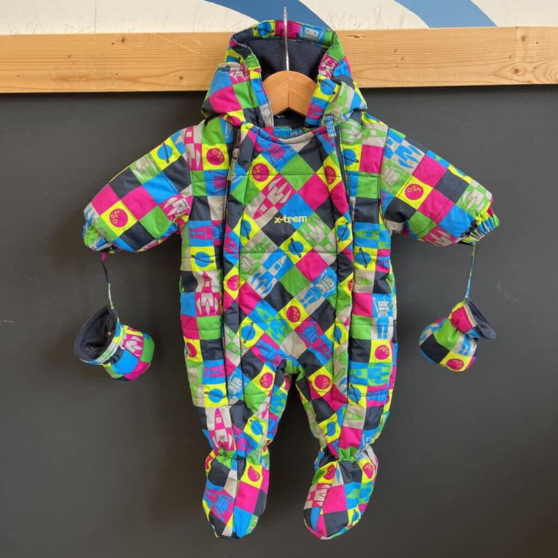 Gusti - X-trem Colorful Baby Snowsuit: multi-infant-3M