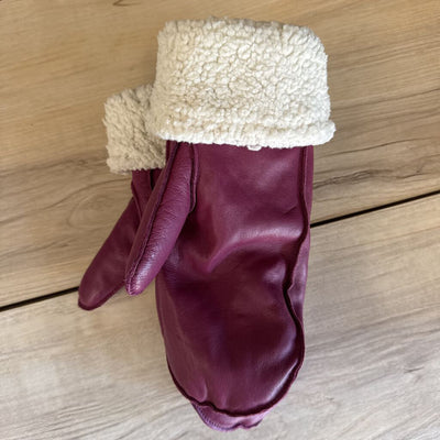BRUME- Mittens with Fleece Lining- MSRP $65: pink-unisex-large