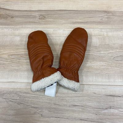 BRUME- Mittens with Fleece Lining- MSRP $65: brown-unisex-medium