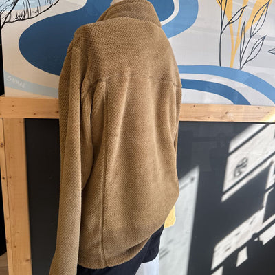 Patagonia -Women's Re-Tool Half-Snap Pullover- MSRP $199: Brown/Navy-unisex-LG