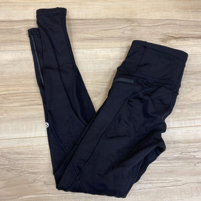 Lululemon - 3/4 Length Leggings : Black-women-6