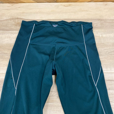 Reebok - Women's Leggings: Green/White-women-XL