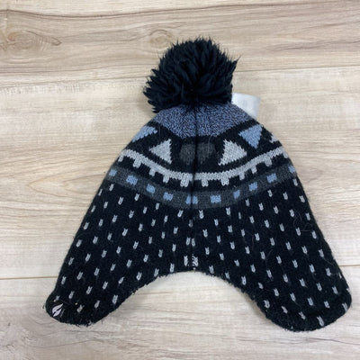 Heat Holders - Children's Toque: Black/Grey/Blue-children-