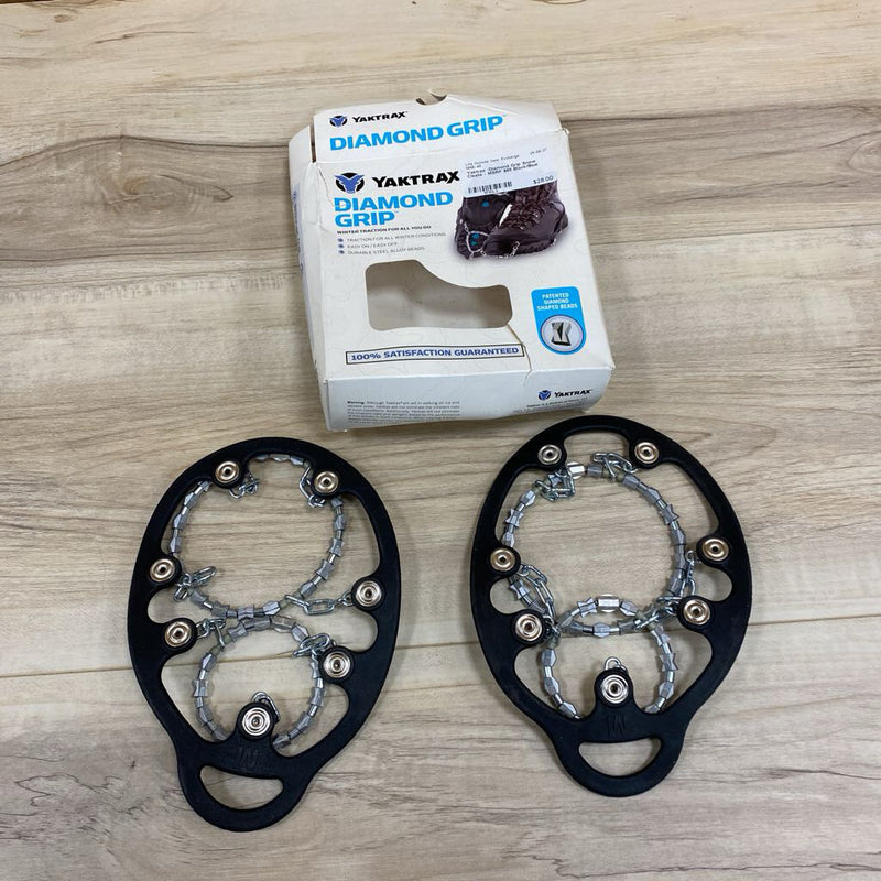 Yaktrax -Diamond Grip Snow Cleats - MSRP $65: Black/Blue--