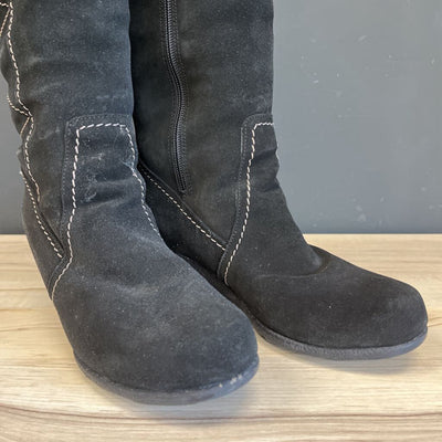 Pajar - Women's Bravo2 Shearling Suede Winter Boots - MSRP comp $435: Black -women-W8