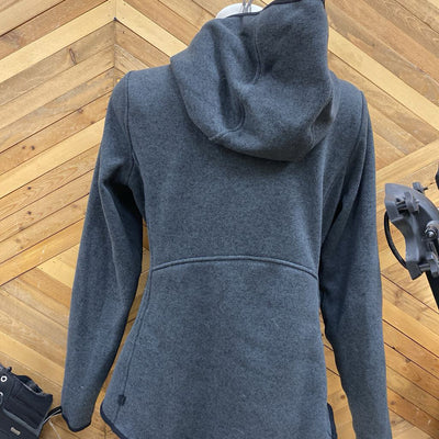 Lululemon - Pullover Hooded Fleece - MSRP $138: Grey/Black-women-10