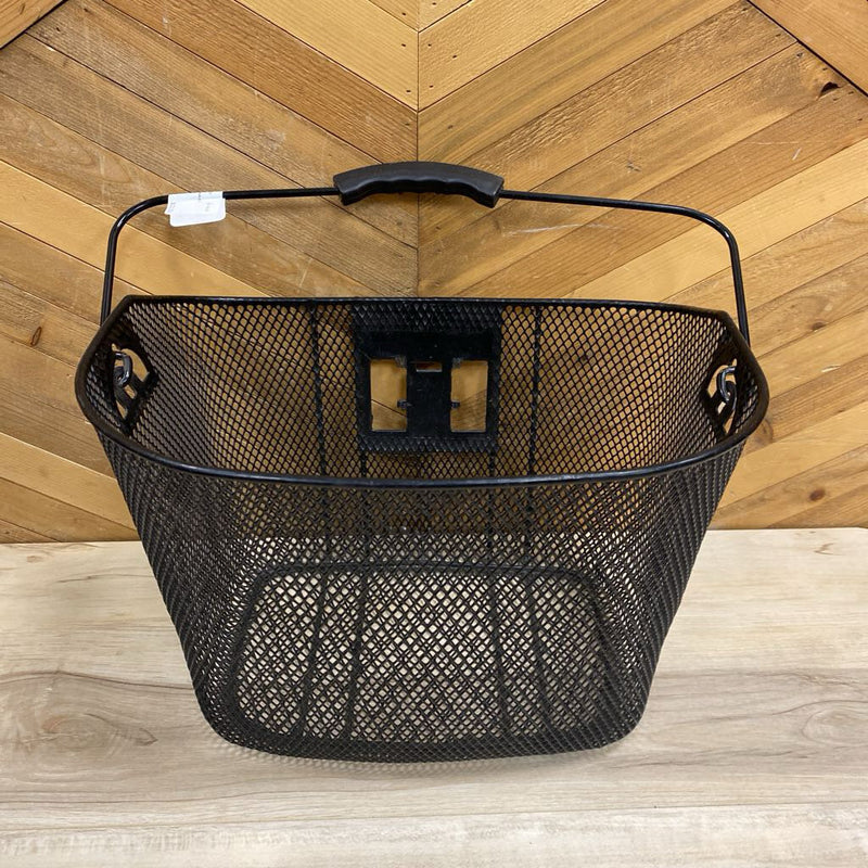 Bike Mesh Storage Basket- With Mount : black-unisex-